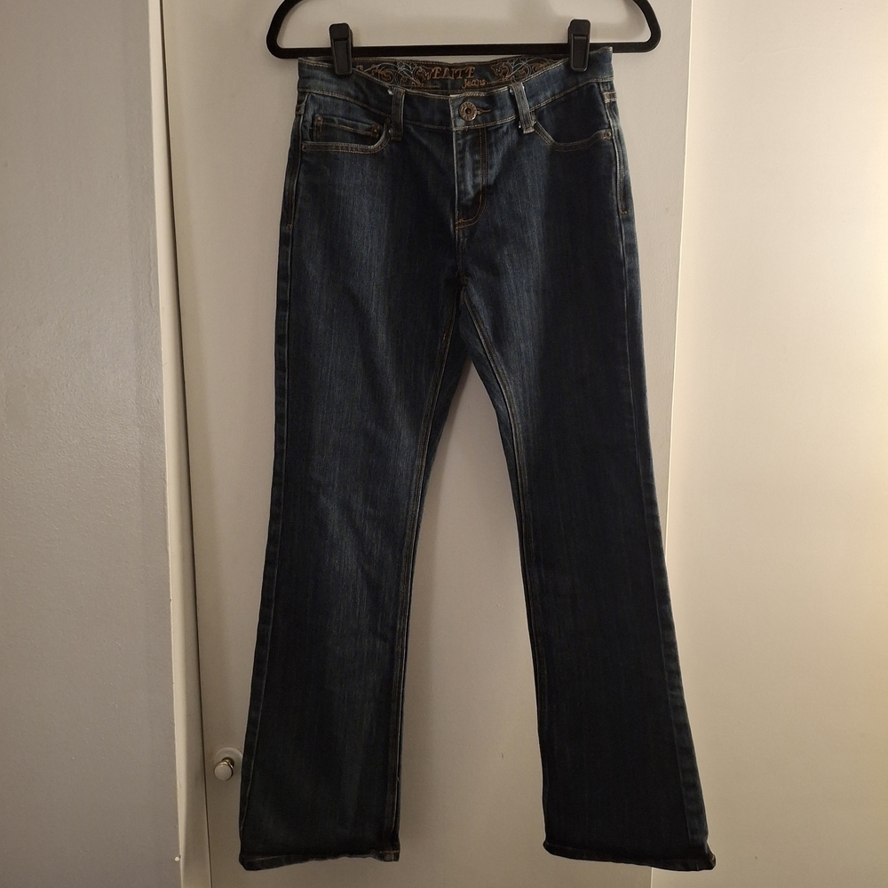 Elite Jeans Women's Dark Blue Flared Jeans